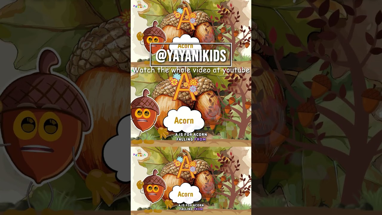 ABC Phonics Song | Fun Alphabet Song for Kids (A to L) | Fall Edition Part 1 | Subtitled in 4K 🎶🌟🎶🌟🎶