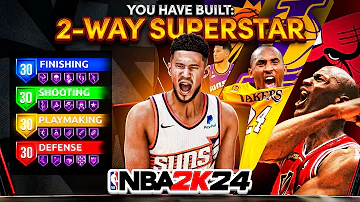 This NEW "2-WAY SUPERSTAR" BUILD is the BEST BUILD in NBA 2K24! 6'6 GUARD CAN DO IT ALL