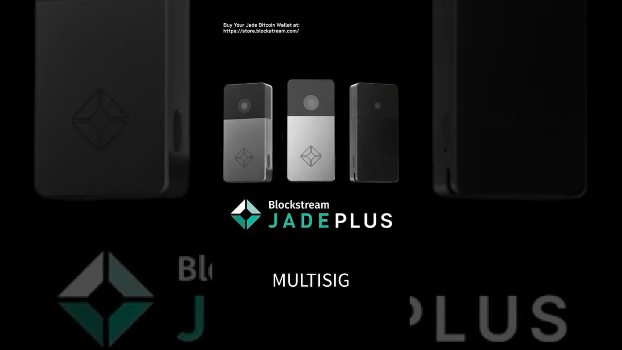 Lose One Key, Lose All Your Bitcoin? Not with Multisig and the Blockstream  Jade Hardware Wallet - YouTube