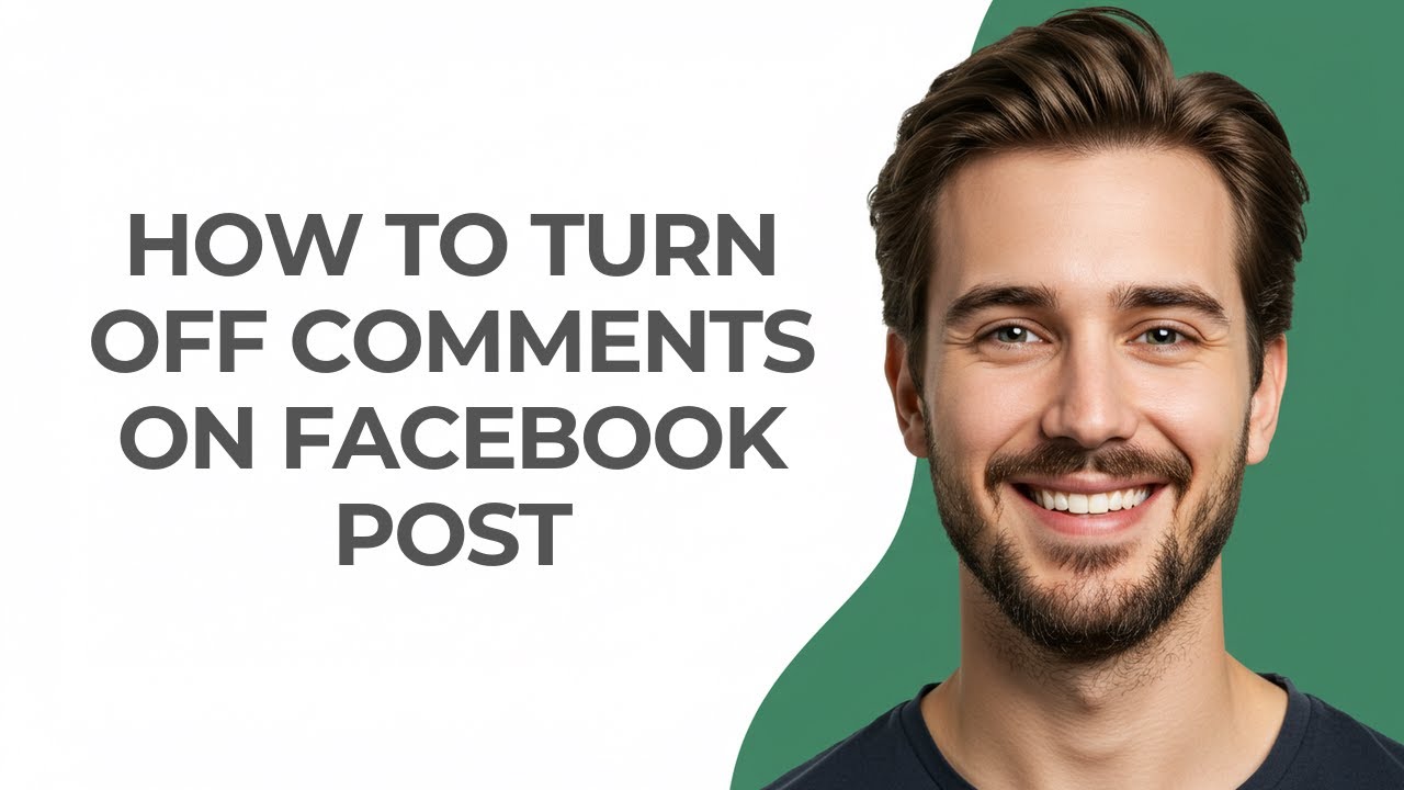 How To Turn Off Comments On Facebook Post - GUIDE! - YouTube