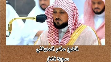 #تلاوة_مؤثرة #سورة_فاطر #ماهر_المعيقلي #رحلة_إيمانية#خشوع_طمأنينه_راحه_للقلب