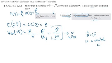 w6 ch 9.6~9.7 Properties of Point Estimation