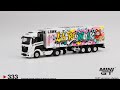 MiNiGT メルセデスベンツActros LBWK Kuma Graffiti 1/64スケール MINI GT「メルセデス・ベンツ・アクトロス