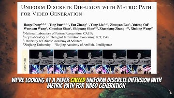 Uniform Discrete Diffusion with Metric Path for Video Generation (Oct 2025)