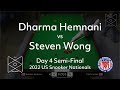 Dharma hemnani vs steven wong  semifinal  2022 united states national snooker championship