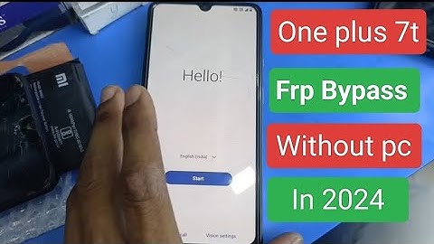 OnePlus 7T frp bypass Without Pc 2024 | oneplus 7t Google account bypass 2024