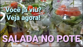 Ideia virtuosa de SALADA NO POTE - DIY - PAP