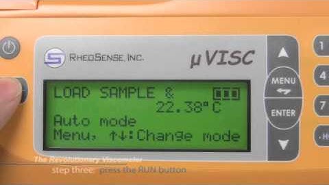 Portable and Small Sample Viscometer: microVISC