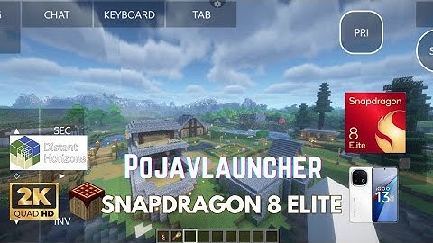 Distant Horizon + BSL Shader on PojavLauncher | Snapdragon 8 Elite | iQOO 13 Gameplay