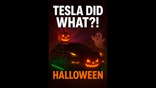 TESLA DID WHAT for Halloween 2025?! - wait...😱🎃 #lightshow #halloween 