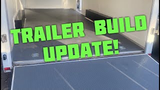 Cargo trailer conversion, Paint, vinyl floor, aluminum trim Ep 2.