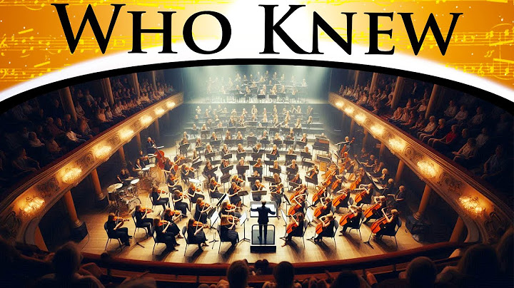 Who Knew Orchestral version - Orchestral performance video thumbnail