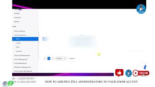 How To Add Multiple Administrators To Your Zoom Account - 2023