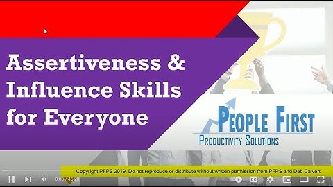 Assertiveness & Influence Skills for Everyone