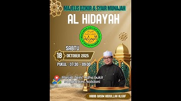 LIVE Majelis Dzikir & Syair Munajah Al Hidayah Bertempat di Masjid Jami