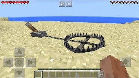 Realistic Bear Trap in MCPE 1.2! (Minecraft PE)