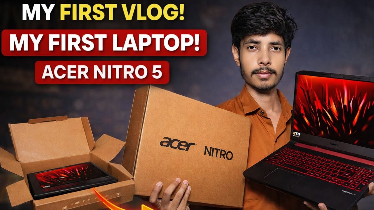 My First Vlog : Story of My First Laptop | Decode With Saurabh | Acer ...