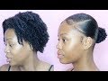 SLEEK LOW PONY on SHORT, THICK NATURAL HAIR (NO HEAT) 🔥🚫