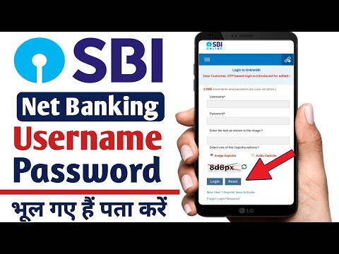 SBI Internet Banking Forgot Username Forgot Login Password | How to reset SBI username and password
