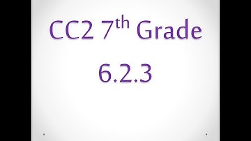 CC2 6.2.3 Lesson and Homework Help CPM