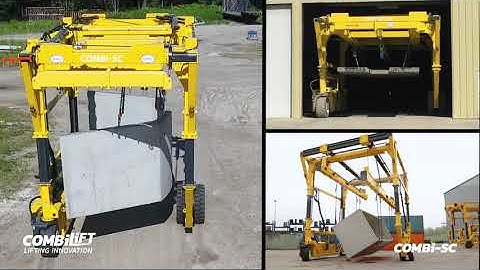 Straddle Carrier -  Handling Modular Concrete - Combilift
