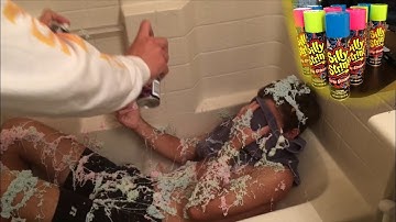 Bath in Silly String
