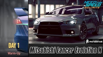Need For Speed No Limits: Mitsubishi Lancer Evolution X | Proving Grounds (Day 1 - Warm-Up)