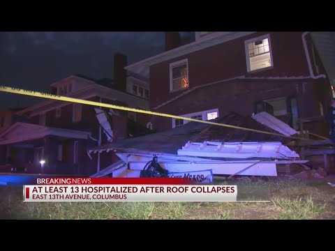 14 people transported after roof collapses at home near Ohio State University