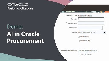 Use AI to Simplify Supplier Management in Oracle Procurement: Demo