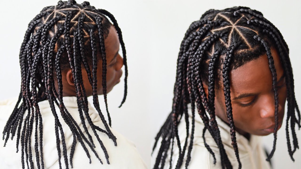 1280x720 - The medium knotless braids come between the long and the short s...