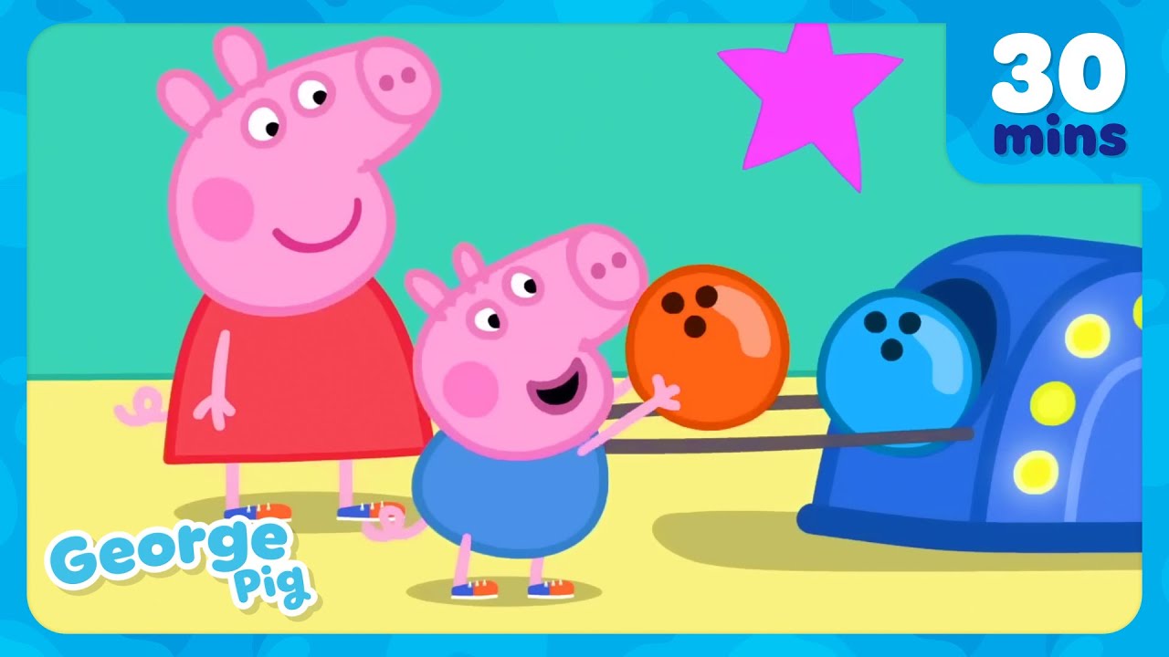 George Pig Rapping George Pig Bowls A Strike! 🎳 Peppa Pig Full Episodes | 30 Minutes ...