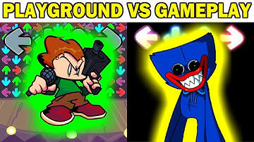 FNF Character Test | Gameplay VS Playground | FNF Mods | VS Huggy Wuggy Playtime Pico