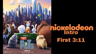 The secret life of pets on nick (first 3 minutes and 11 seconds)