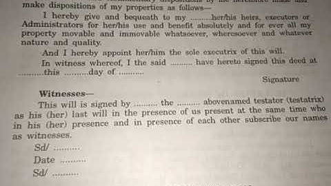 Pleading, Drafting &conveying # " WILL"