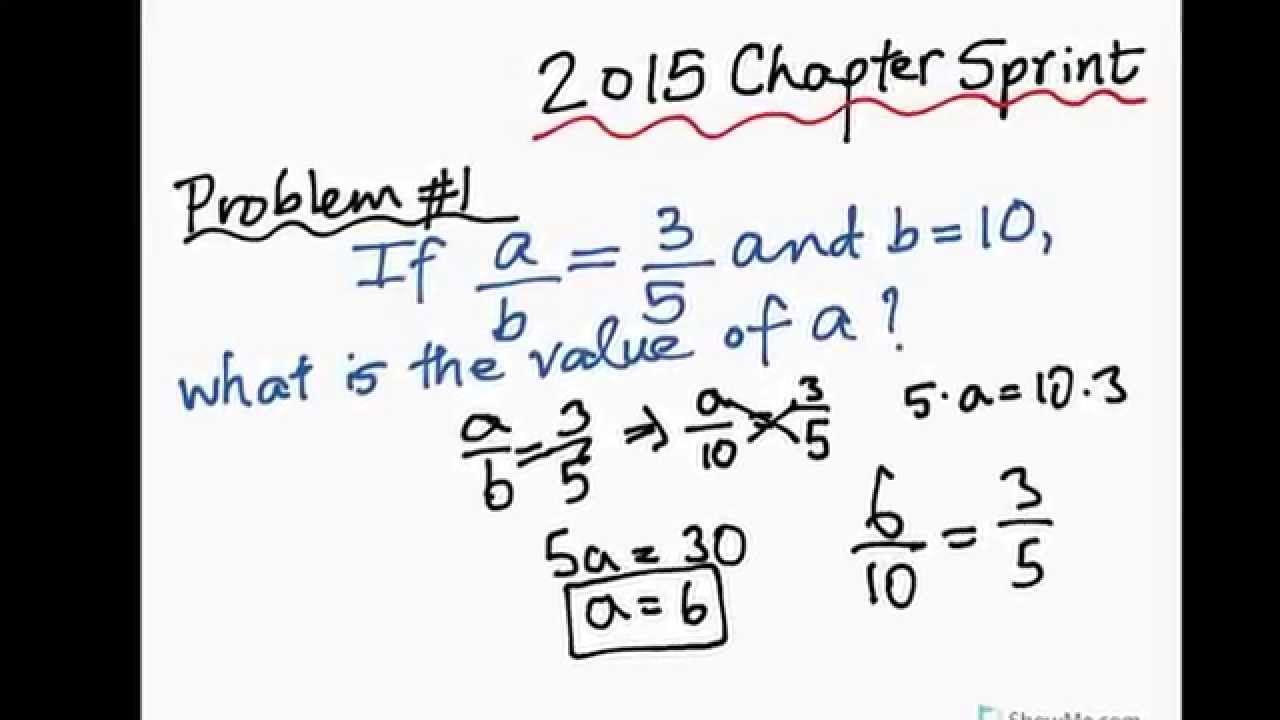 2015 MathCounts Chapter Sprint Round Problems 12 YouTube