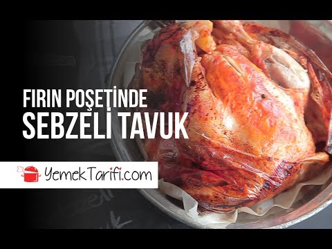 Fırın Poşetinde Sebzeli Tavuk Tarifi