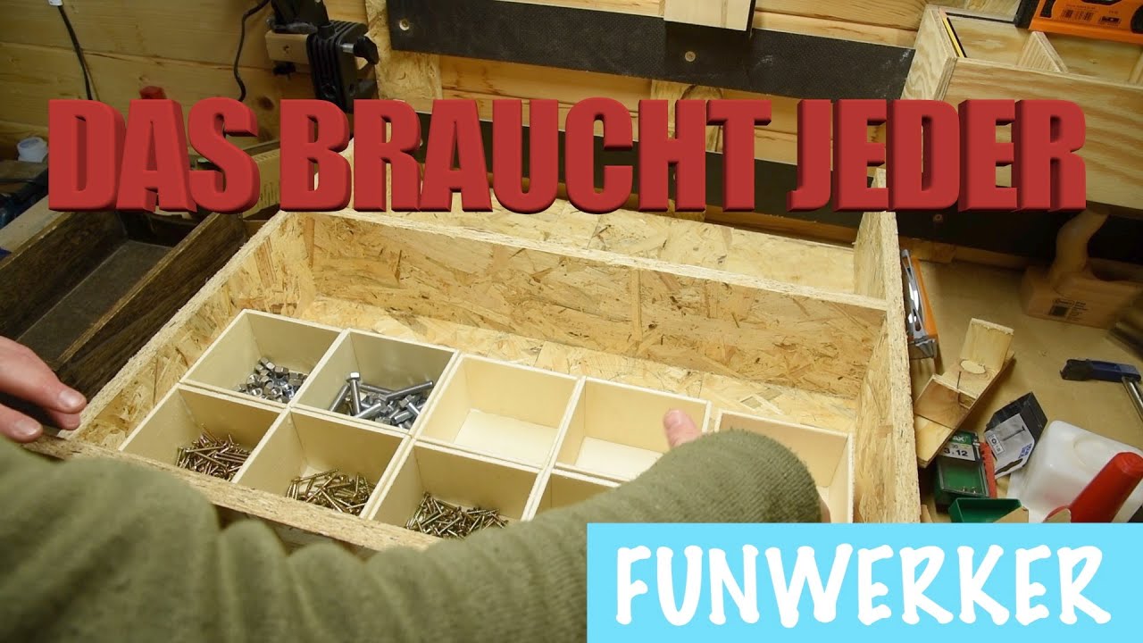 Schraubenkästchen selber bauen für die Werkstatt