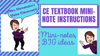CE Textbook Mini-Note Page Explanation