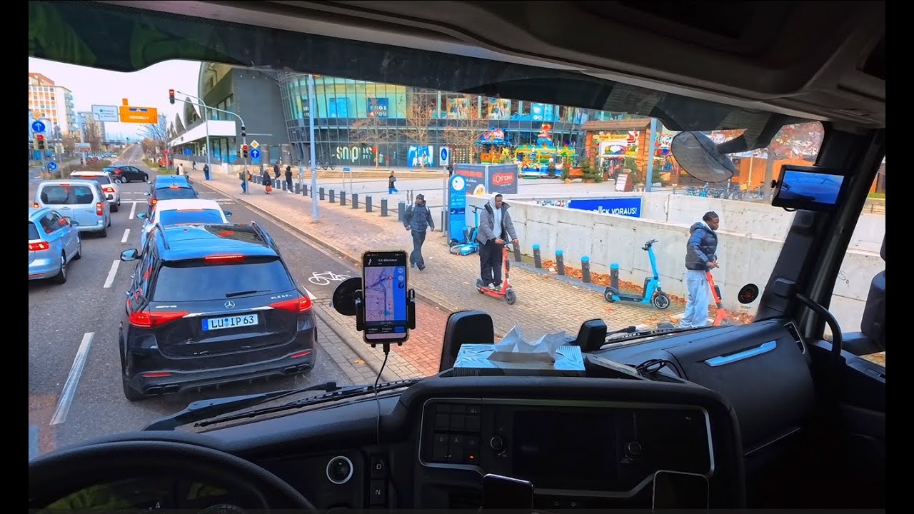 يوم في حياة سائق شاحنة مغترب في المانيا\ A day in the life of a truck driver in Germany  D E