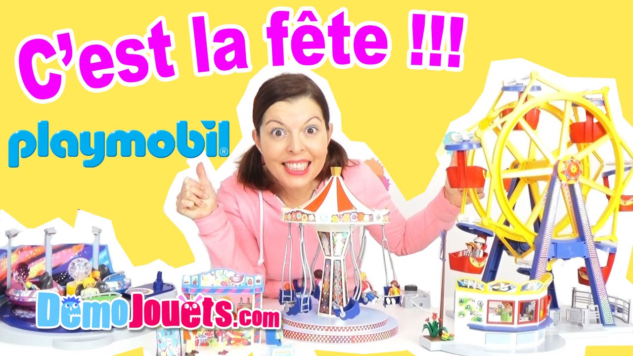 Playmobil Manège Chaises Volantes Summer Fun 5548 - Démo Jouets - YouTube