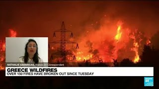 Thousands evacuated as wildfires rage near Athens • FRANCE 24 English