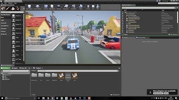 low poly car game in unreal engine