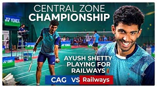 AYUSH SHETTY(RAILWAYS) VS RAVI(CAG):YONEX SUNRISE CENTRAL ZONE BADMINTON CHAMPIONSHIP 2026 screenshot 2