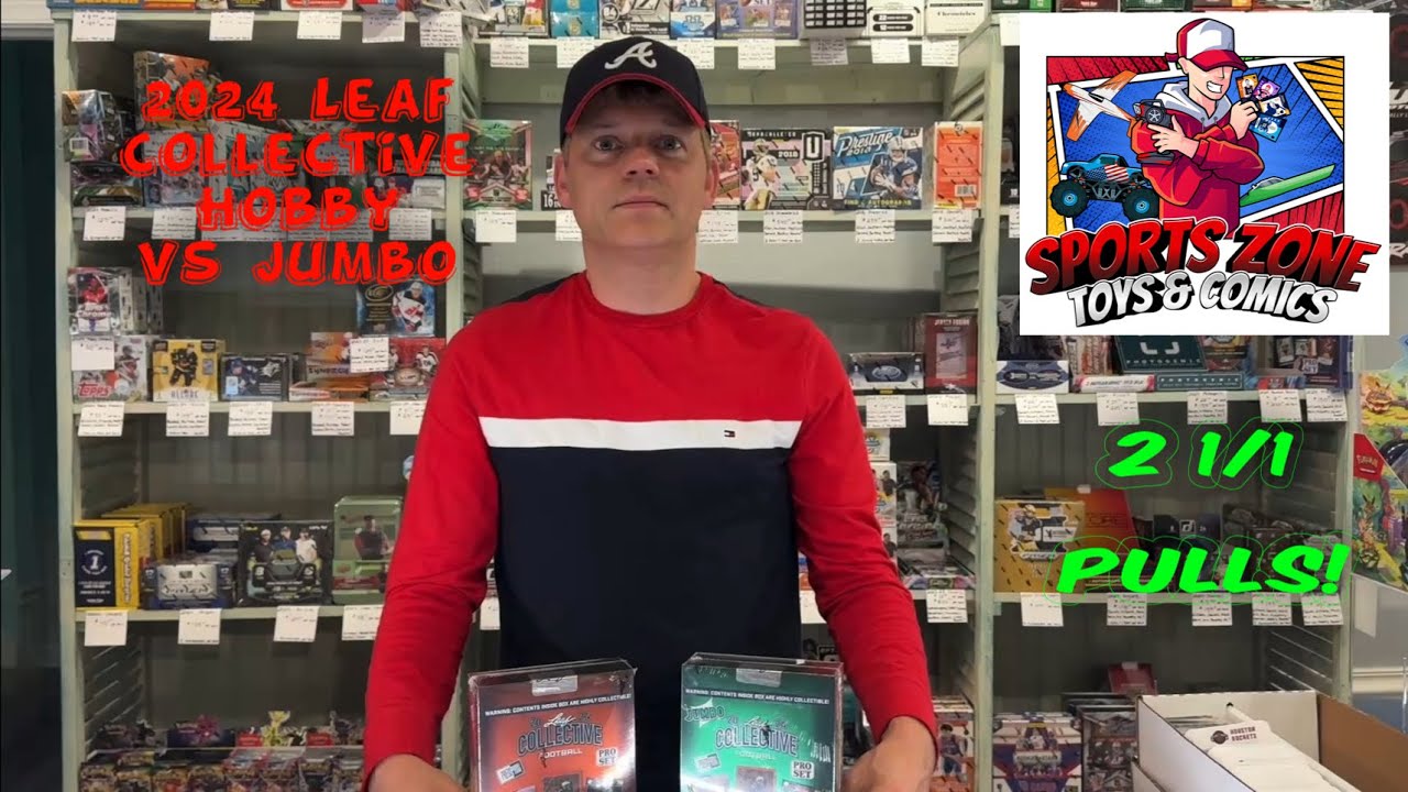 2024 Leaf Collective Football Hobby vs Jumbo Box Break - YouTube