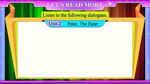 Std 8 English Unit 2 Peter The Eater Text Sem 2