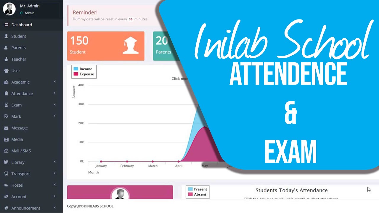 Exam management in inilabs school express