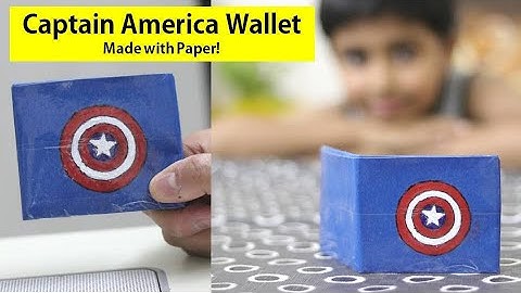 I made Captain America Wallet  | Origami Paper Wallet Easy DIY | पेपर वॉलेट बनाने का तरीका