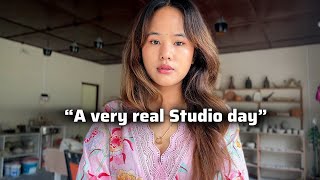 A day in my small business | my small pottery studio | unfiltered studio vlog