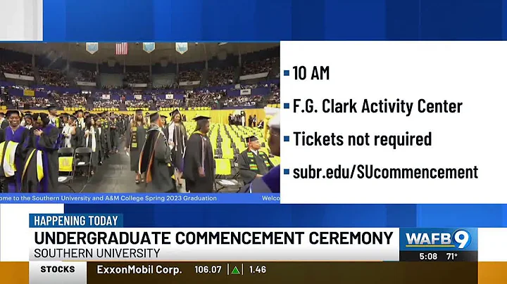 Undergraduate students graduate from Southern University Friday