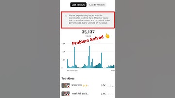 we are experiencing issues with the system for real time data youtube😭😭😭